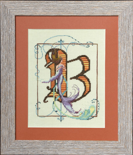 Letters From Mermaids B - Cross Stitch Pattern