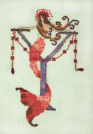 Letters From Mermaids - Y - Cross Stitch Pattern