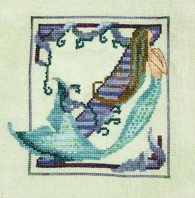 Letters From Mermaids - Z - Cross Stitch Pattern