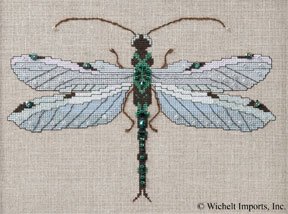 Silver Dragonfly, The - Cross Stitch Pattern