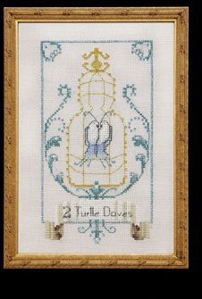 Two Turtle Doves - 12 Days of Christmas Cross Stitch Pattern