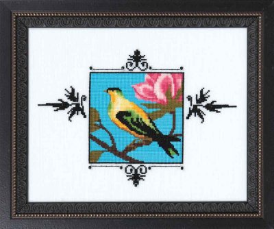 Yellow Figbird - Cross Stitch Pattern