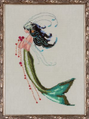 Mermaid Verde - Cross Stitch Pattern
